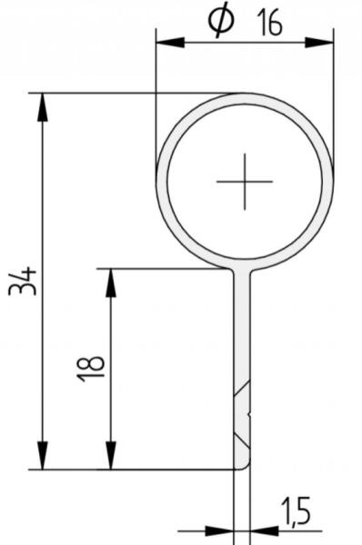 Athmer Fingerschutz-Profil BO 16/1950
